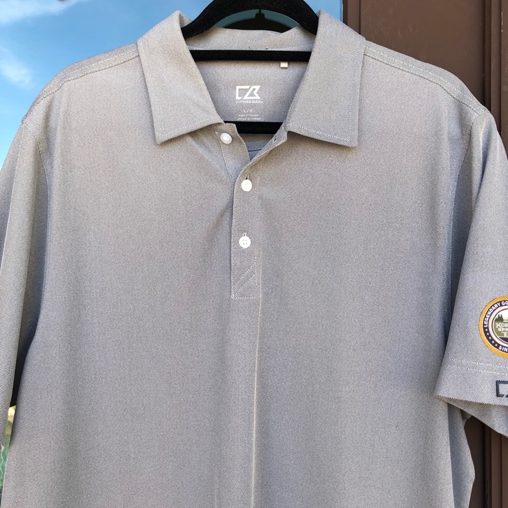 Cutter & Buck CB DryTec Grey Golf Polo L